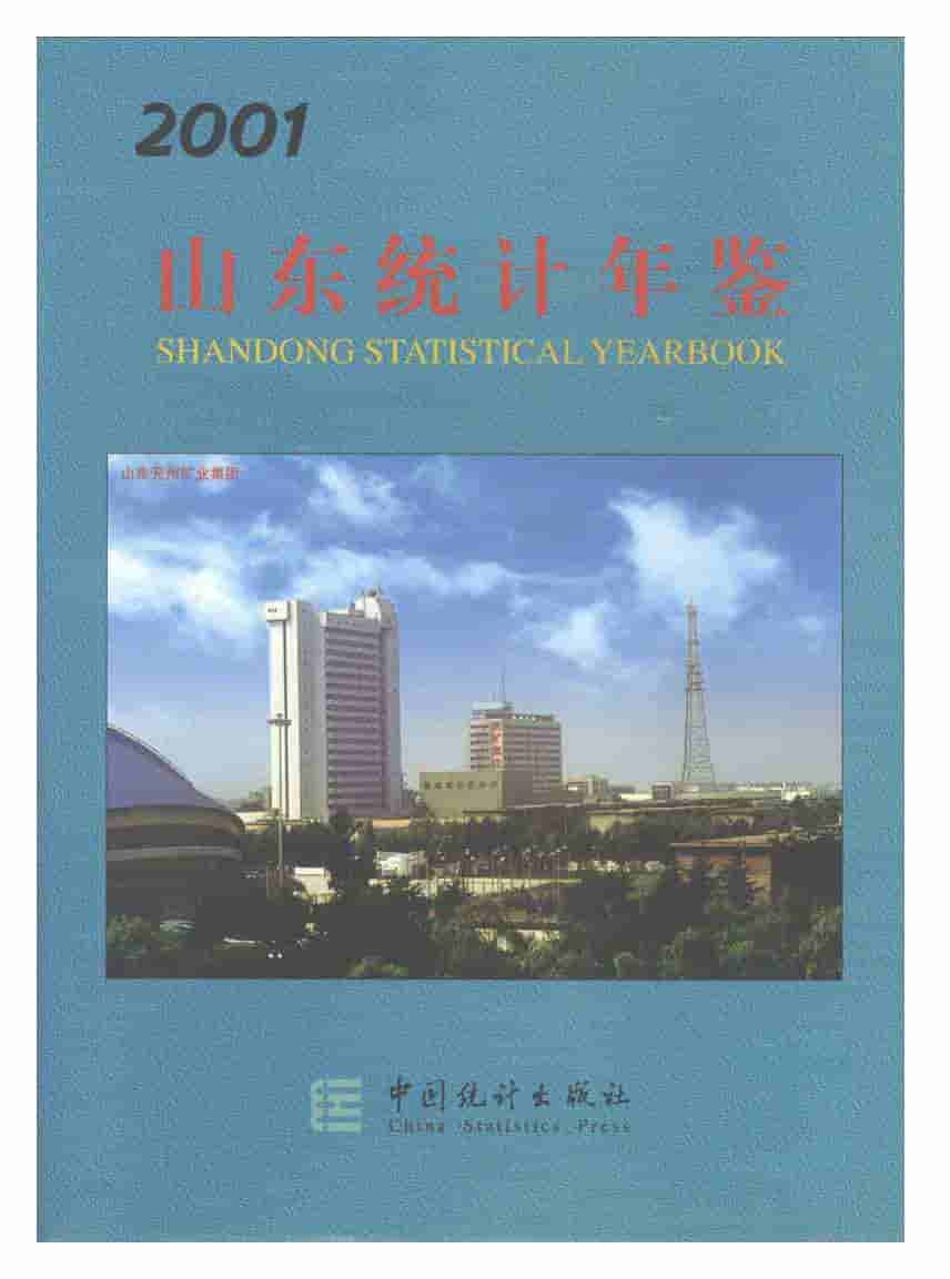 2001年山东统计年鉴封面