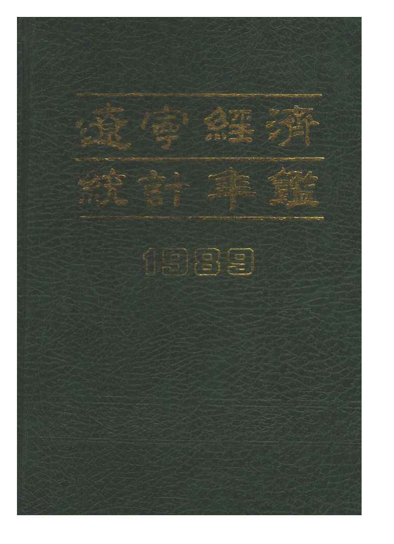 1989年辽宁经济统计年鉴封面
