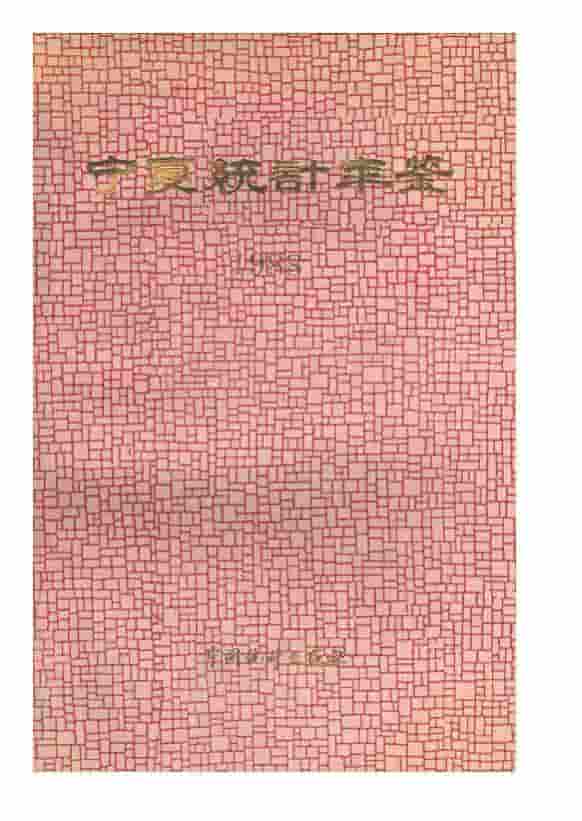 1988年宁夏统计年鉴封面