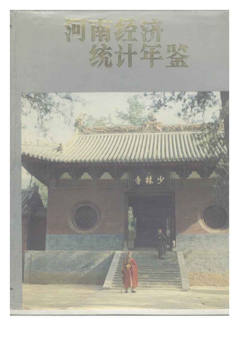 1989年河南经济统计年鉴封面