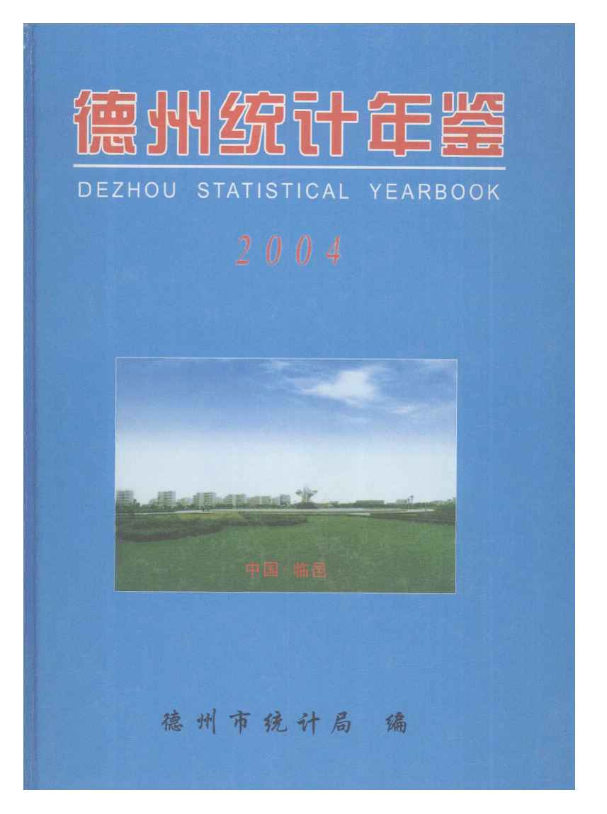 2004年德州统计年鉴封面