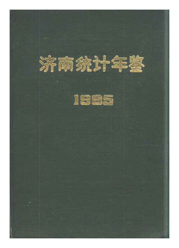 1985年济南统计年鉴封面