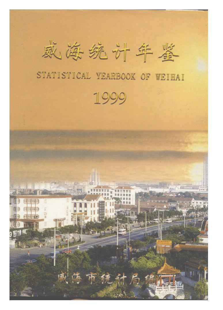 1999年威海统计年鉴封面