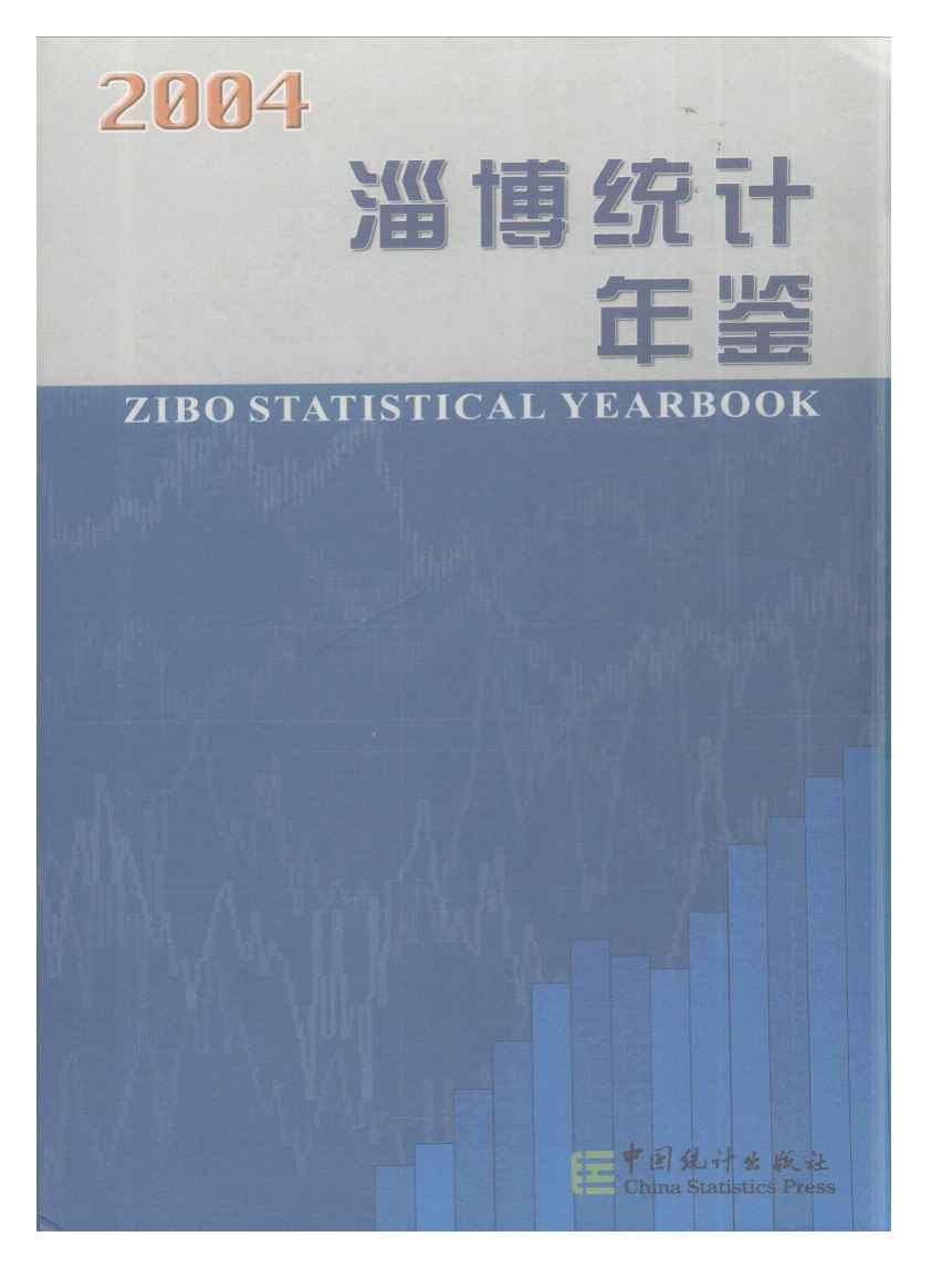 2004年淄博统计年鉴封面