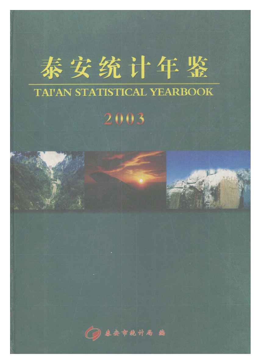 2003年泰安统计年鉴封面