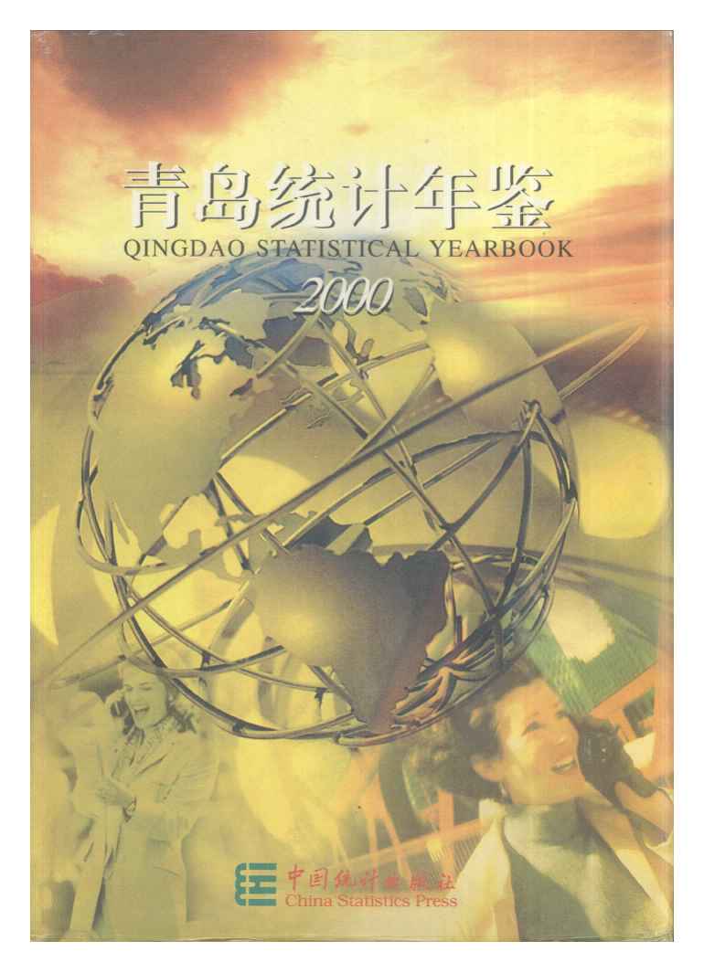 2000年青岛统计年鉴封面