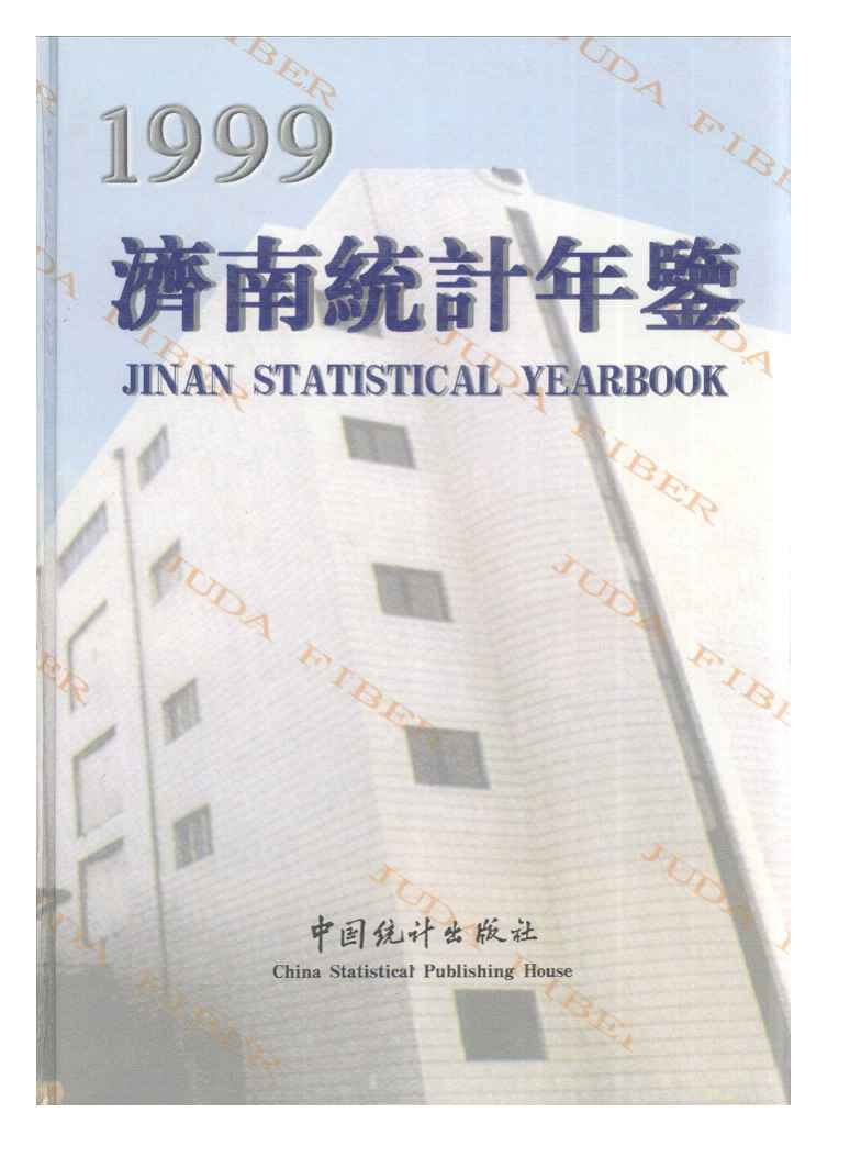 1999年济南统计年鉴封面
