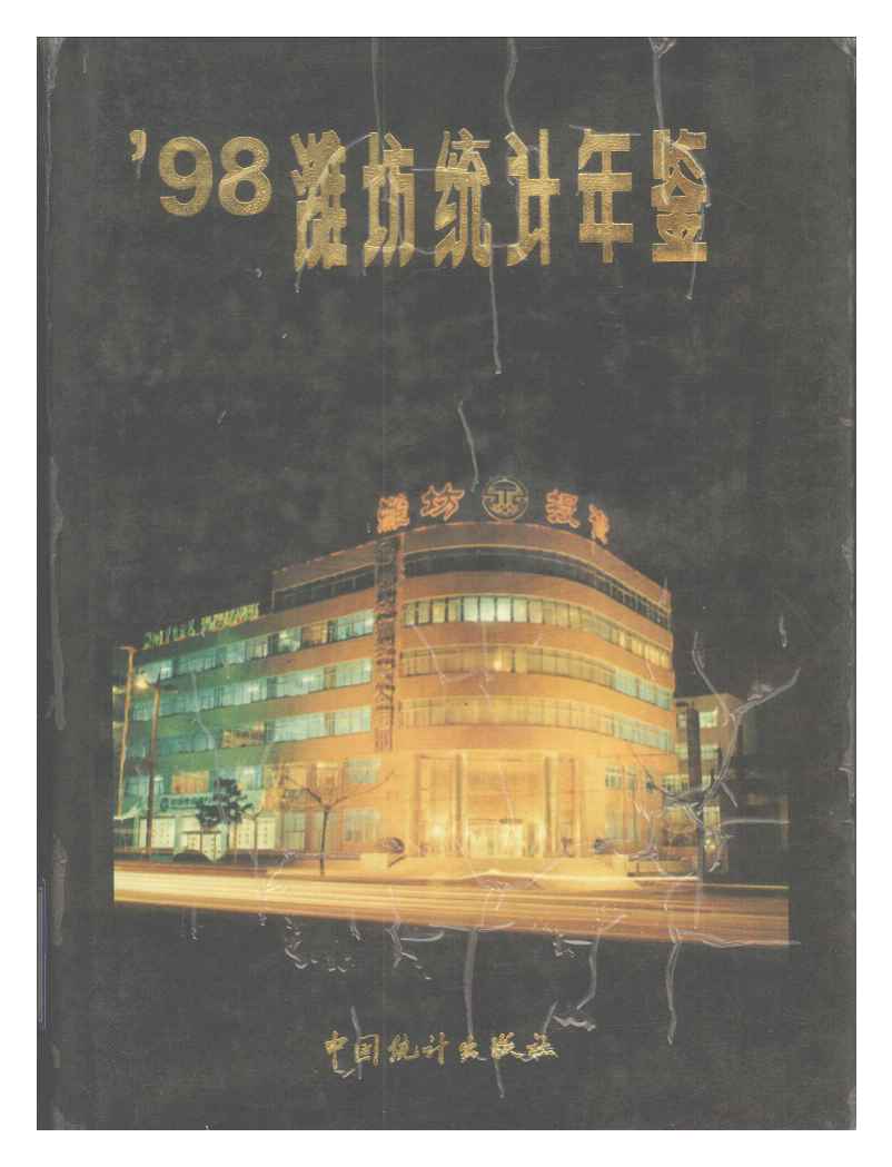 1998年潍坊统计年鉴封面