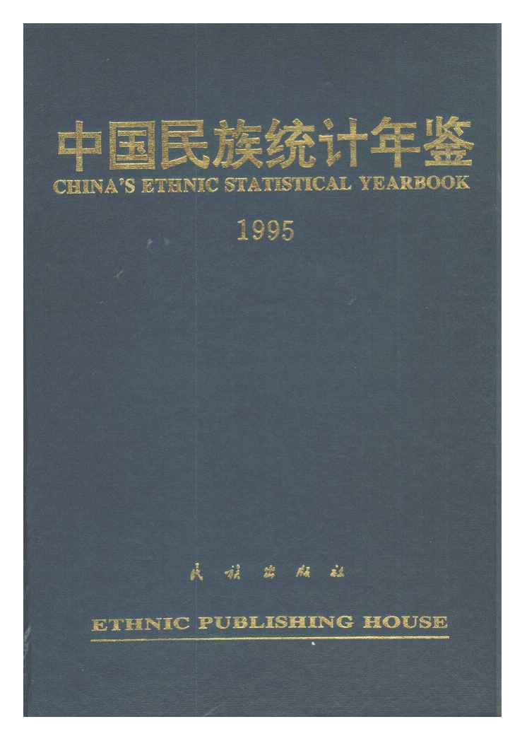 1995年中国民族统计年鉴封面