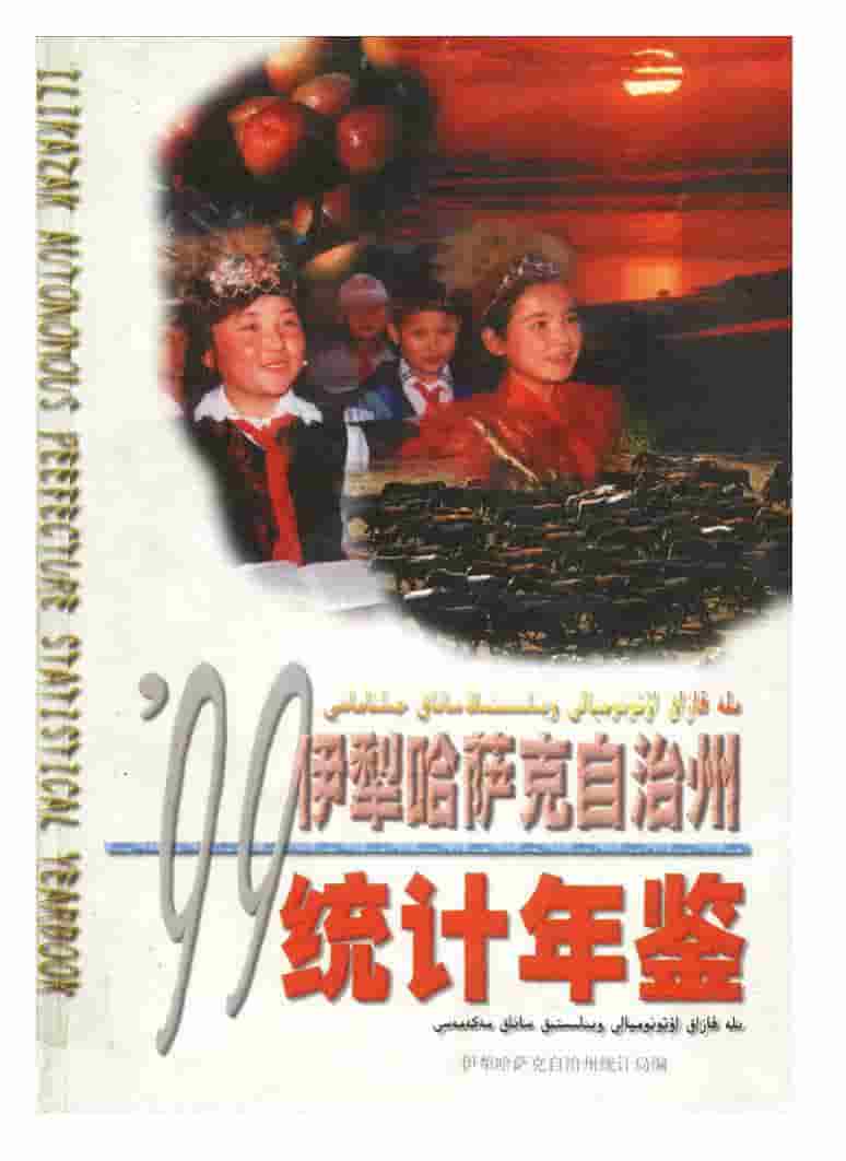 1999年伊犁哈萨克自治州统计年鉴封面