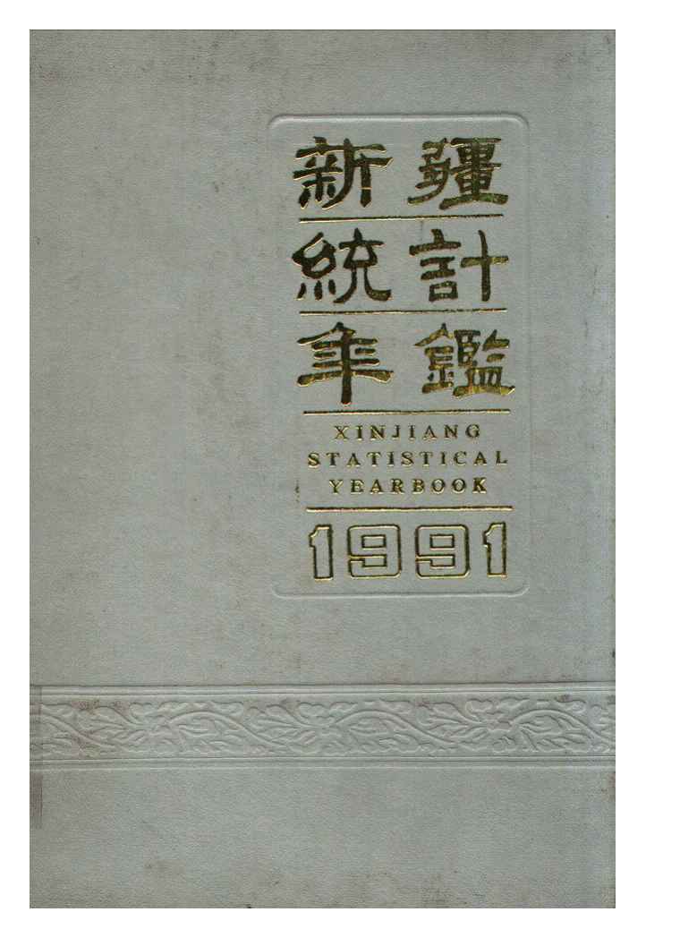 1991年新疆统计年鉴封面