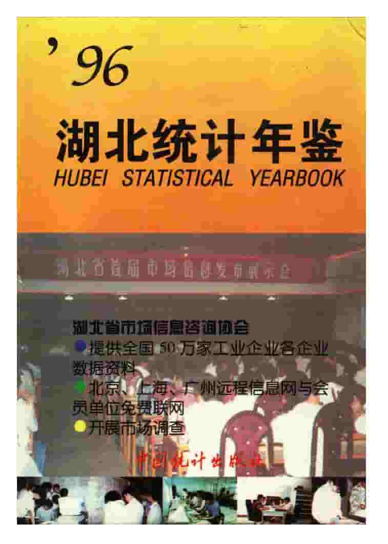 1996年湖北统计年鉴封面