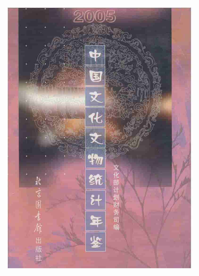 2005年中国文化文物统计年鉴封面