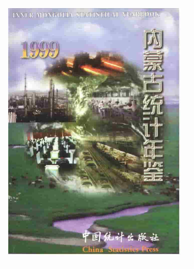 1999年内蒙古统计年鉴封面