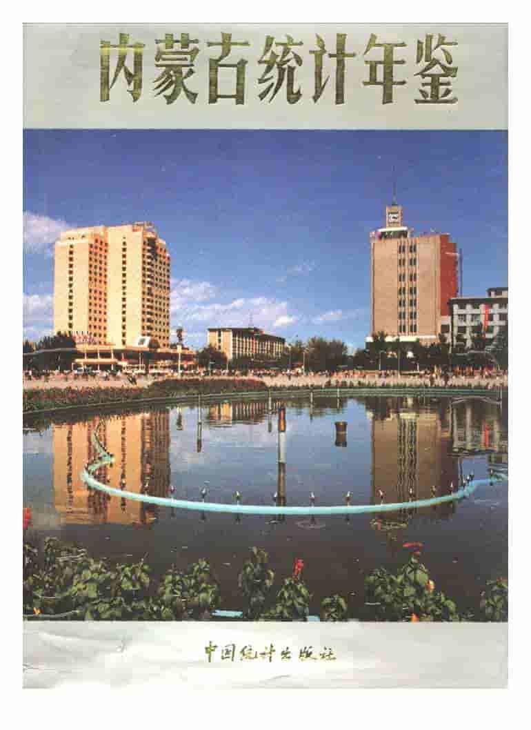 1989年内蒙古统计年鉴封面