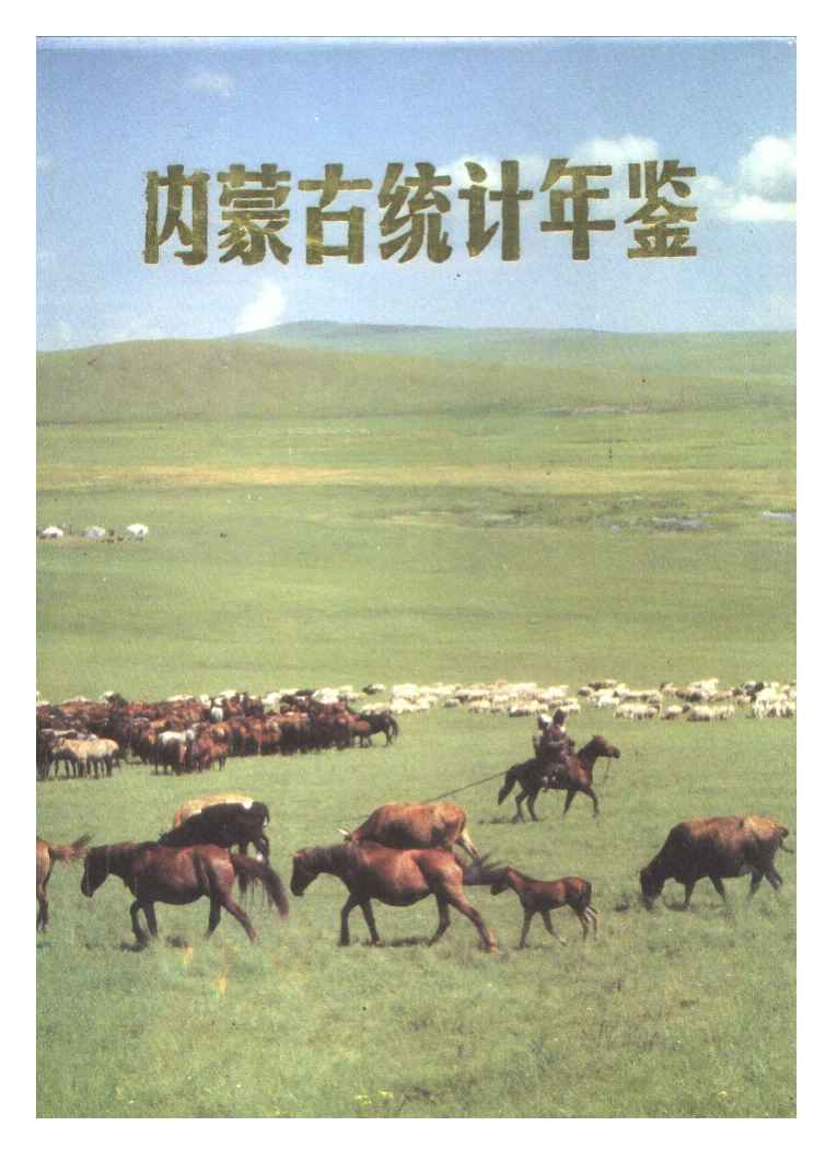 1988年内蒙古统计年鉴封面