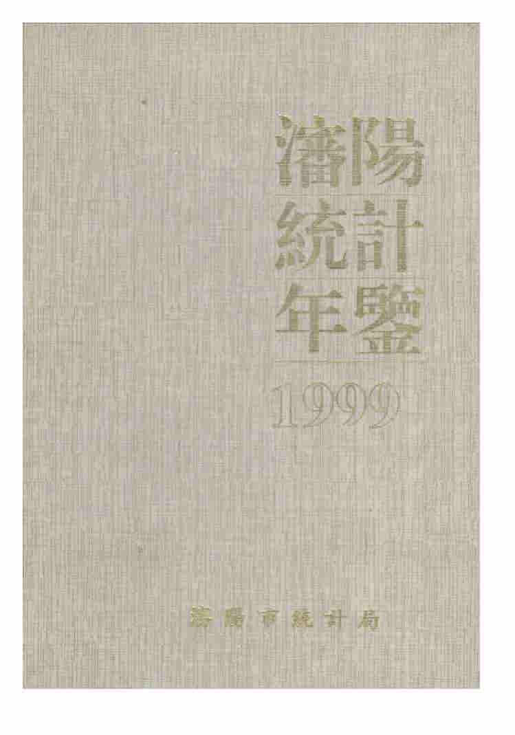 1999年沈阳统计年鉴封面