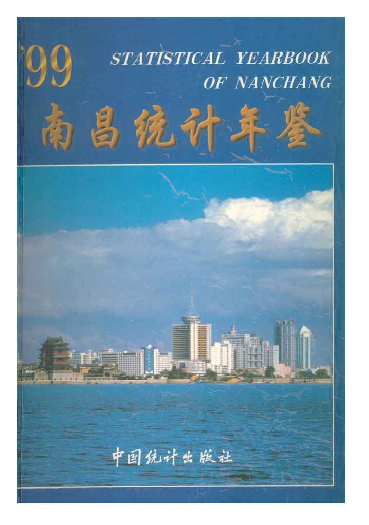 1999年南昌统计年鉴封面