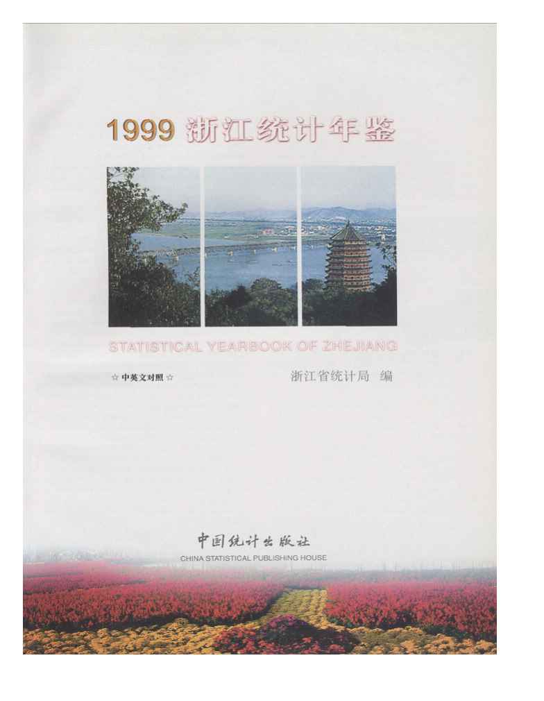 1999年浙江统计年鉴封面