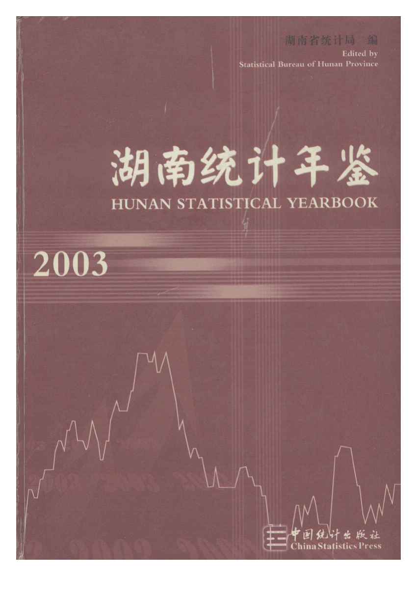 2003年湖南统计年鉴封面