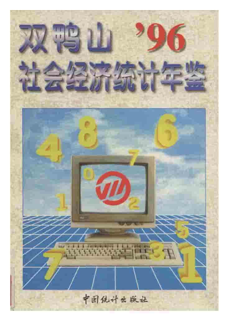 1996年双鸭山社会经济统计年鉴封面