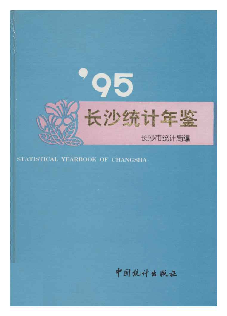 1995年长沙统计年鉴封面
