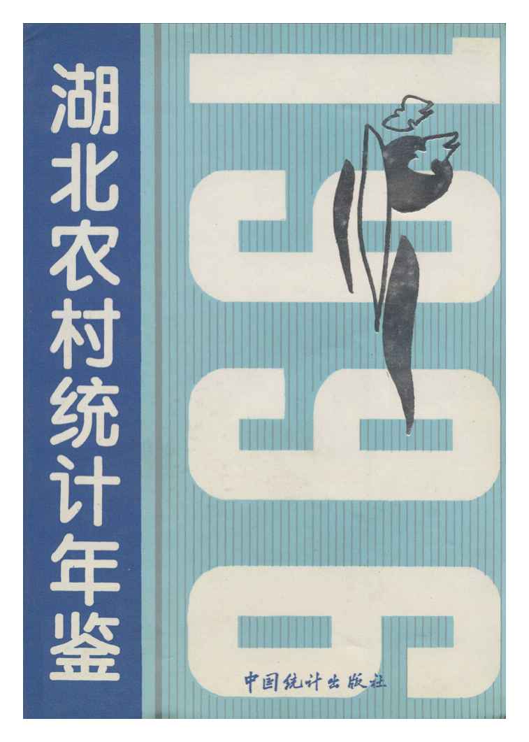 1996年湖北农村统计年鉴封面