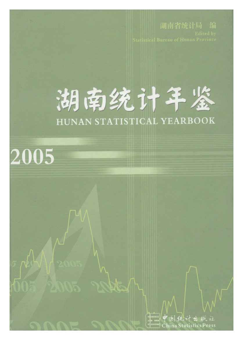 2005年湖南统计年鉴封面