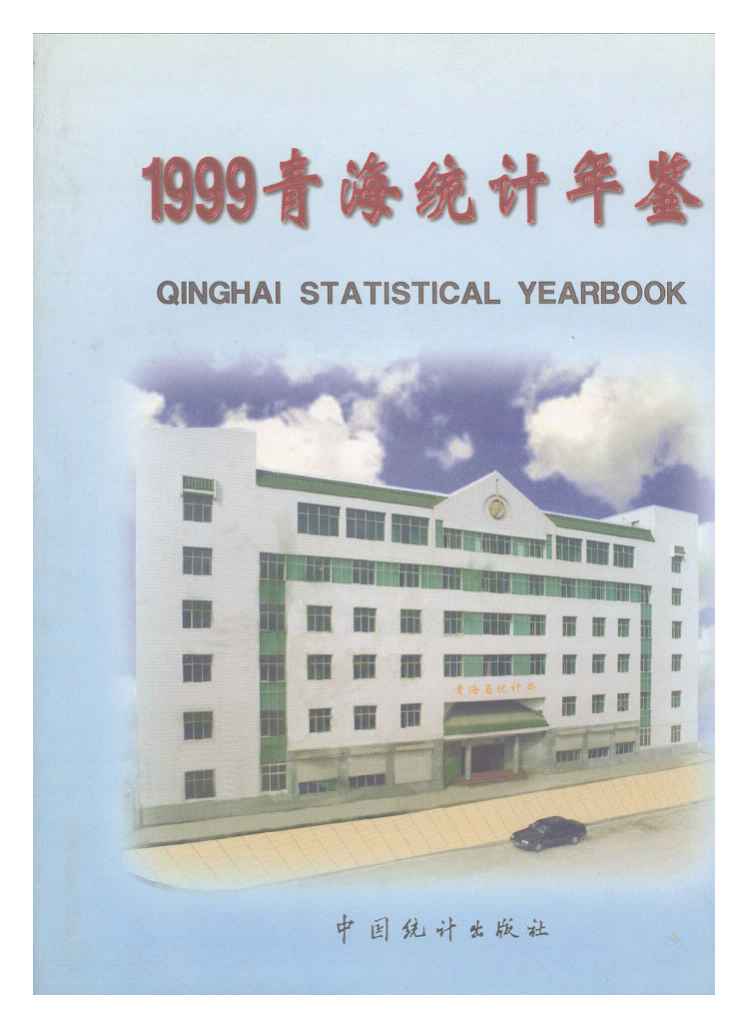 1999年青海统计年鉴封面