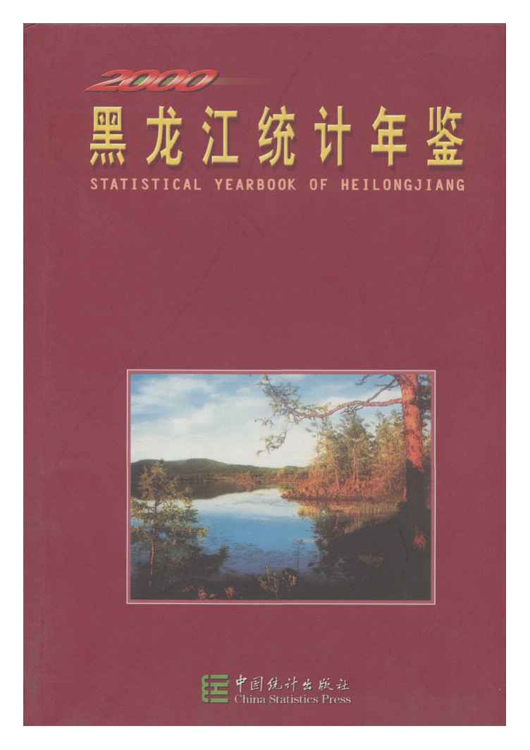 2000年黑龙江统计年鉴封面