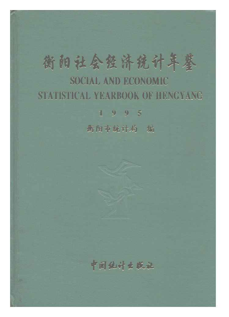 1995年衡阳社会经济统计年鉴封面