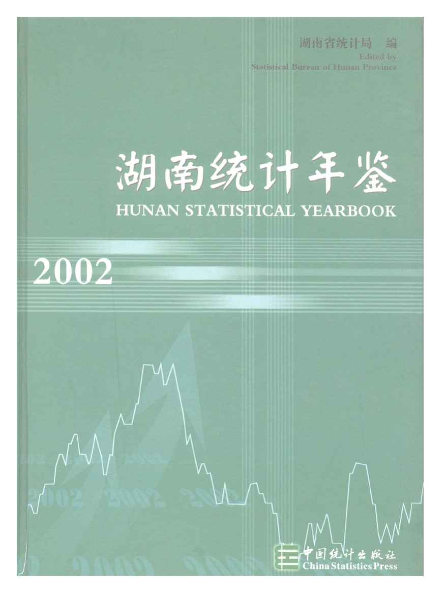 2002年湖南统计年鉴封面
