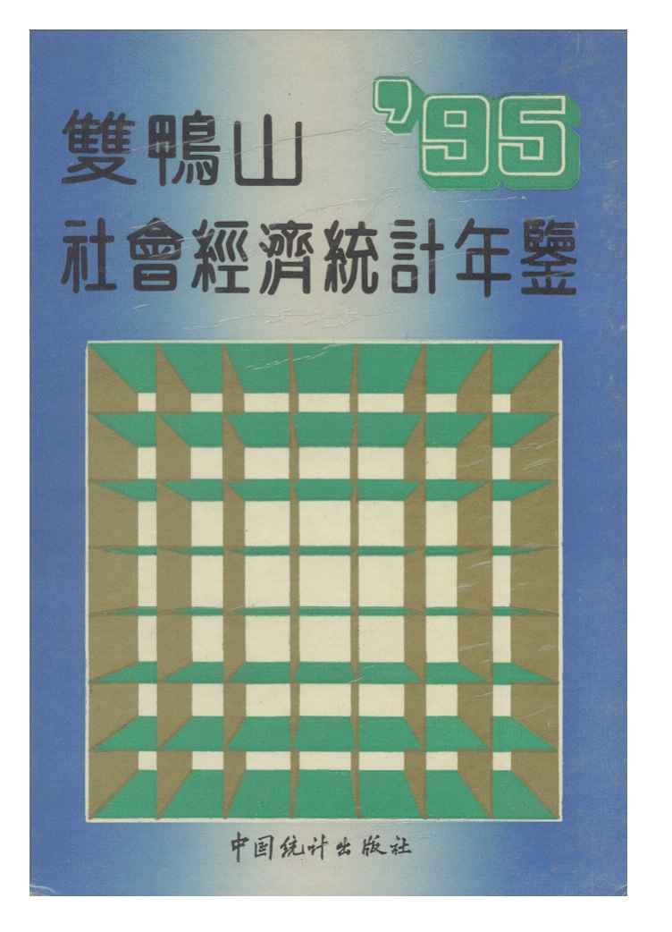1995年双鸭山社会经济统计年鉴封面