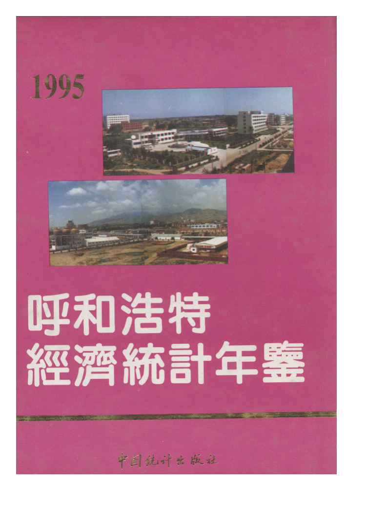 1995年呼和浩特经济统计年鉴封面
