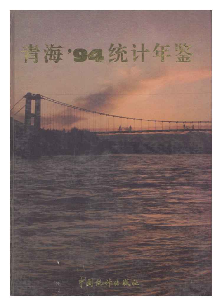 1994年青海统计年鉴封面