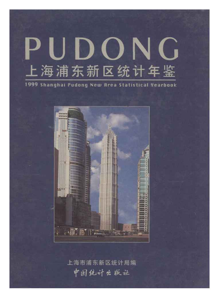 1999年上海浦东新区统计年鉴封面