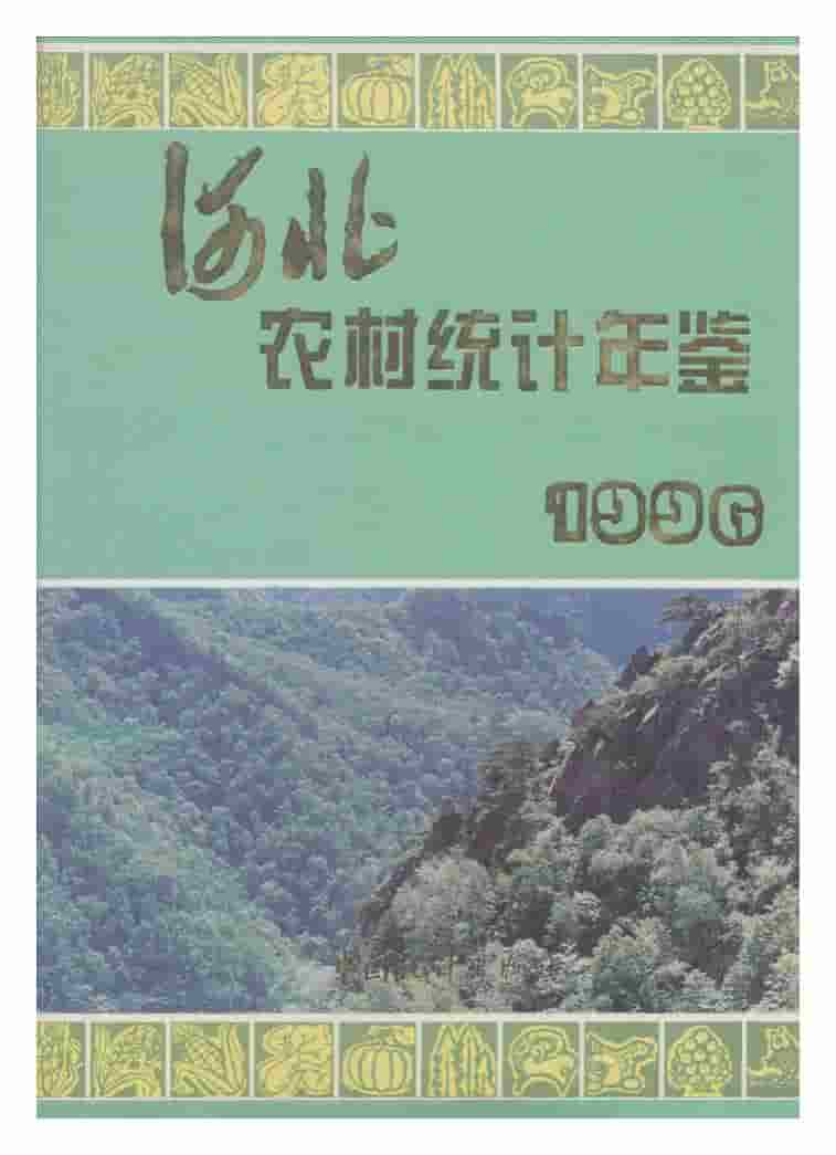 1996年河北农村统计年鉴封面