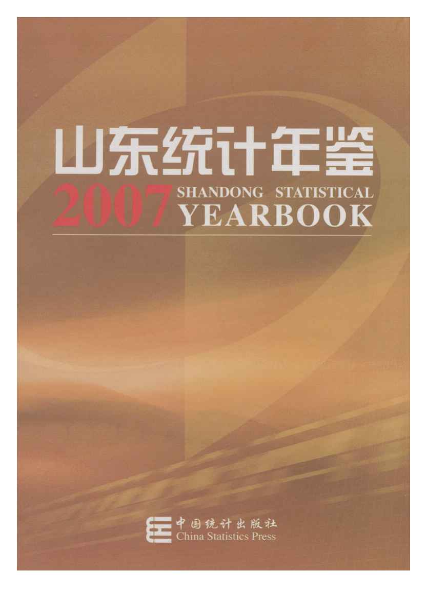 2007年山东统计年鉴封面