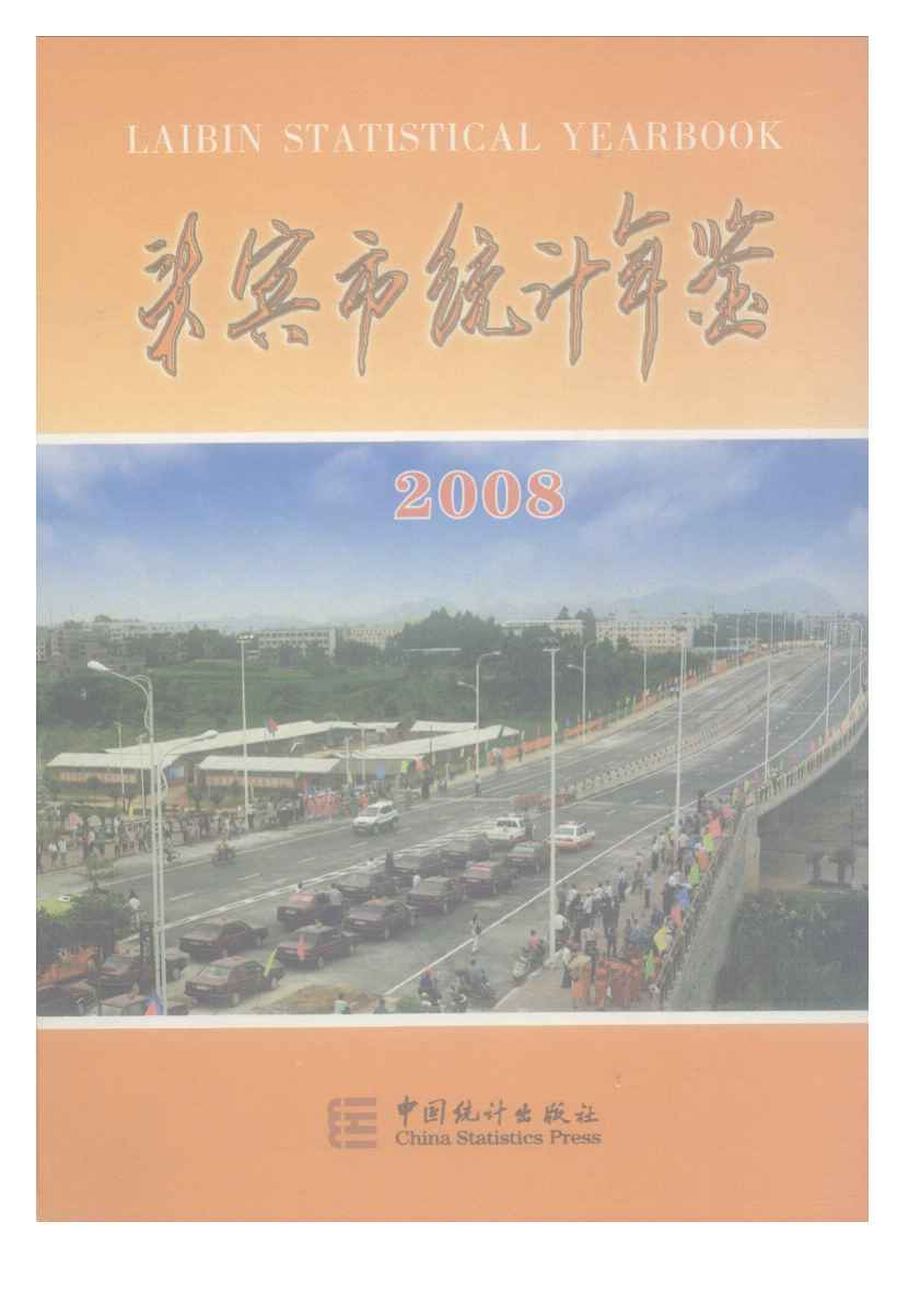 2008年来宾市统计年鉴封面