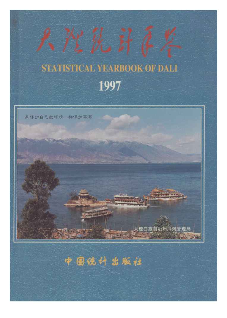 1997年大理统计年鉴封面