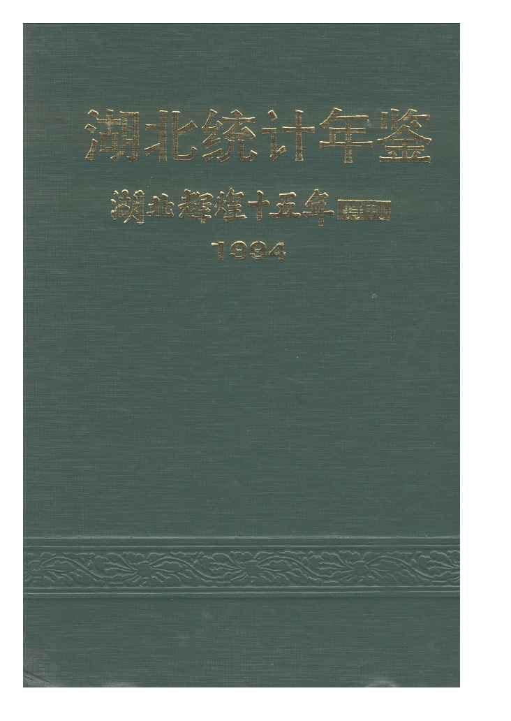 1994年湖北统计年鉴封面