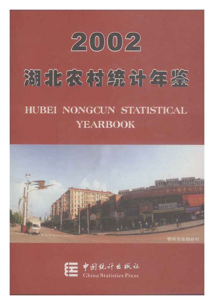 2002年湖北农村统计年鉴封面