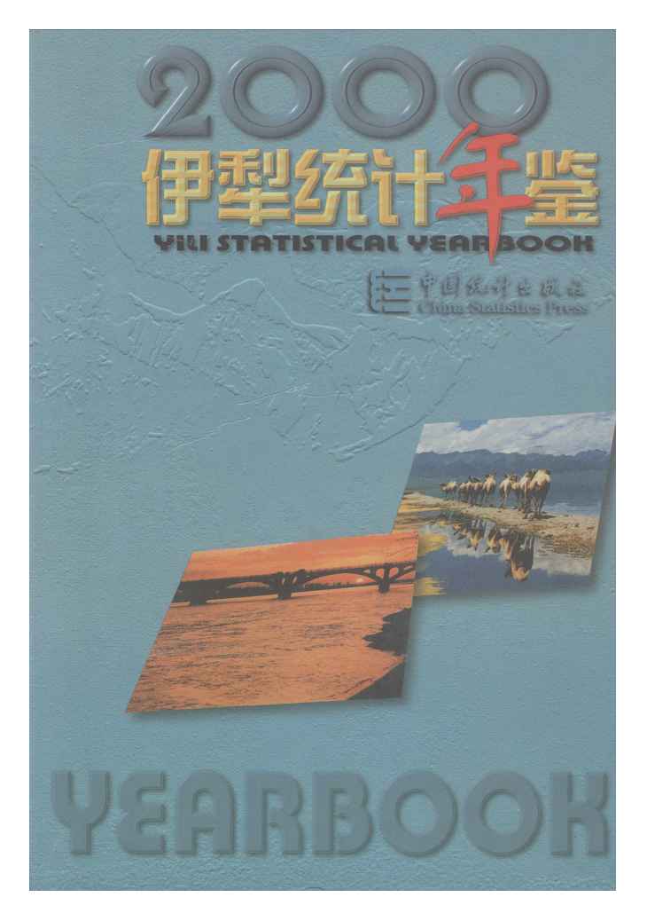 2000年伊犁统计年鉴封面