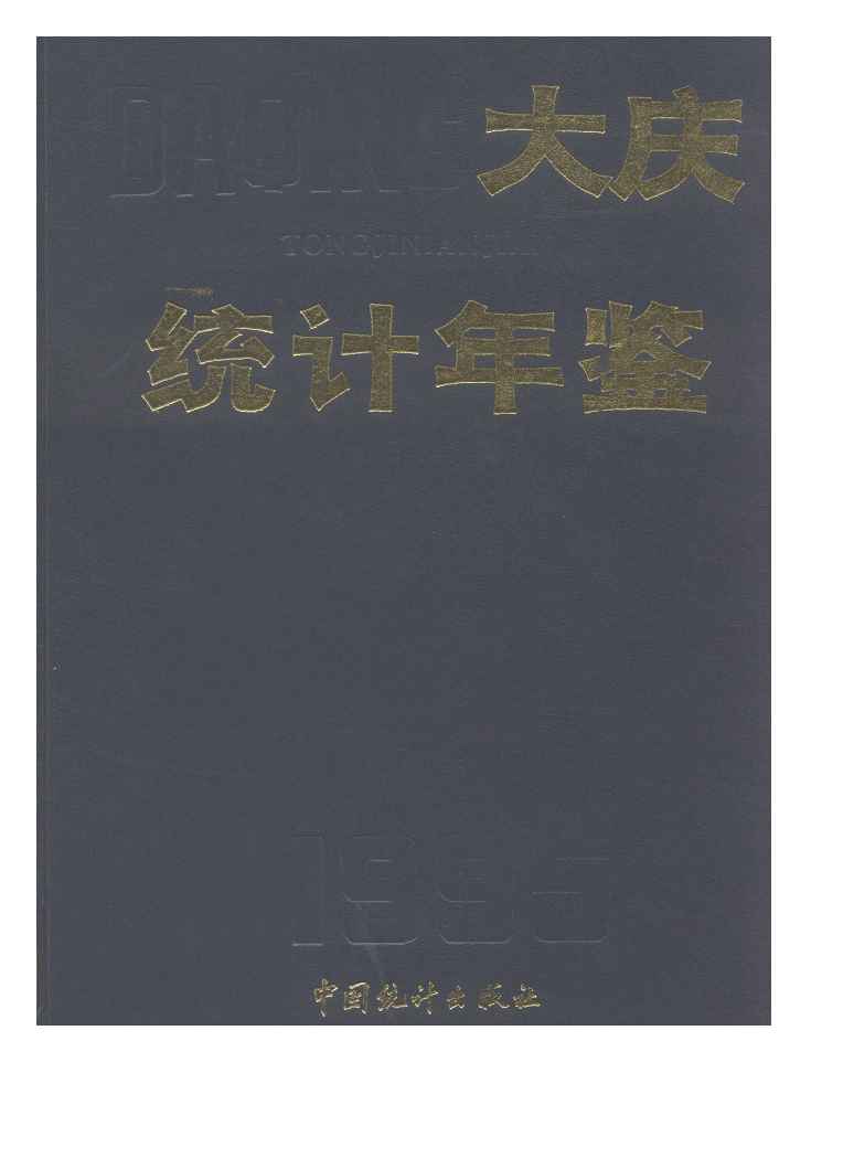 1995年大庆统计年鉴封面