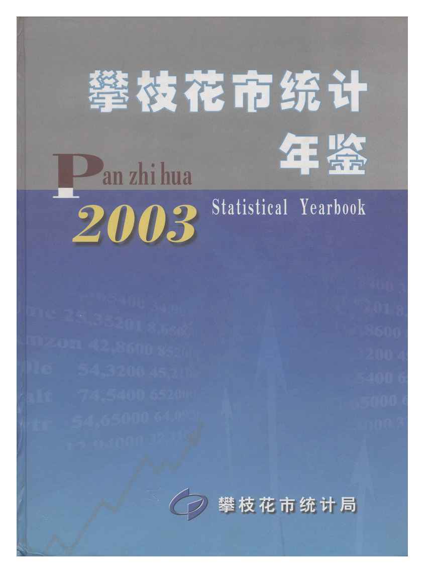 2003年攀枝花统计年鉴封面