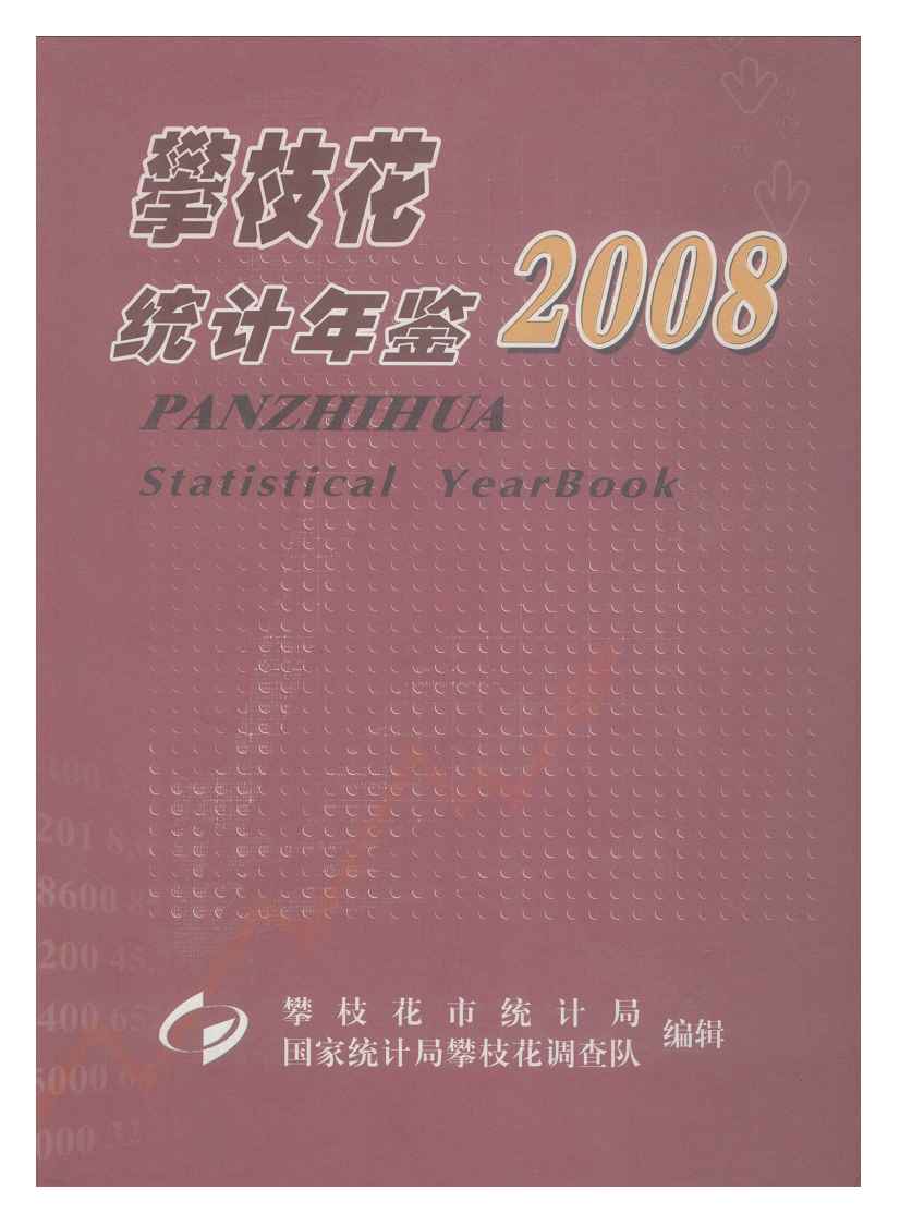 2008年攀枝花统计年鉴封面