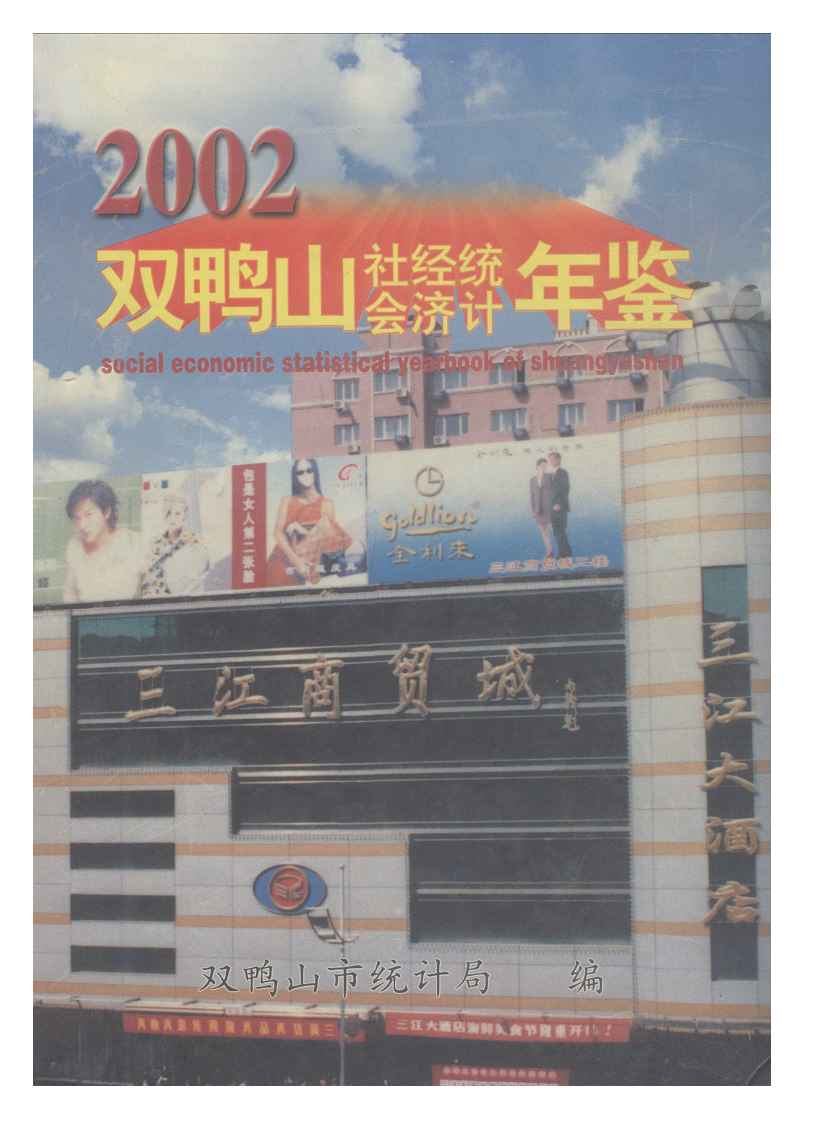 2002年双鸭山社会经济统计年鉴封面