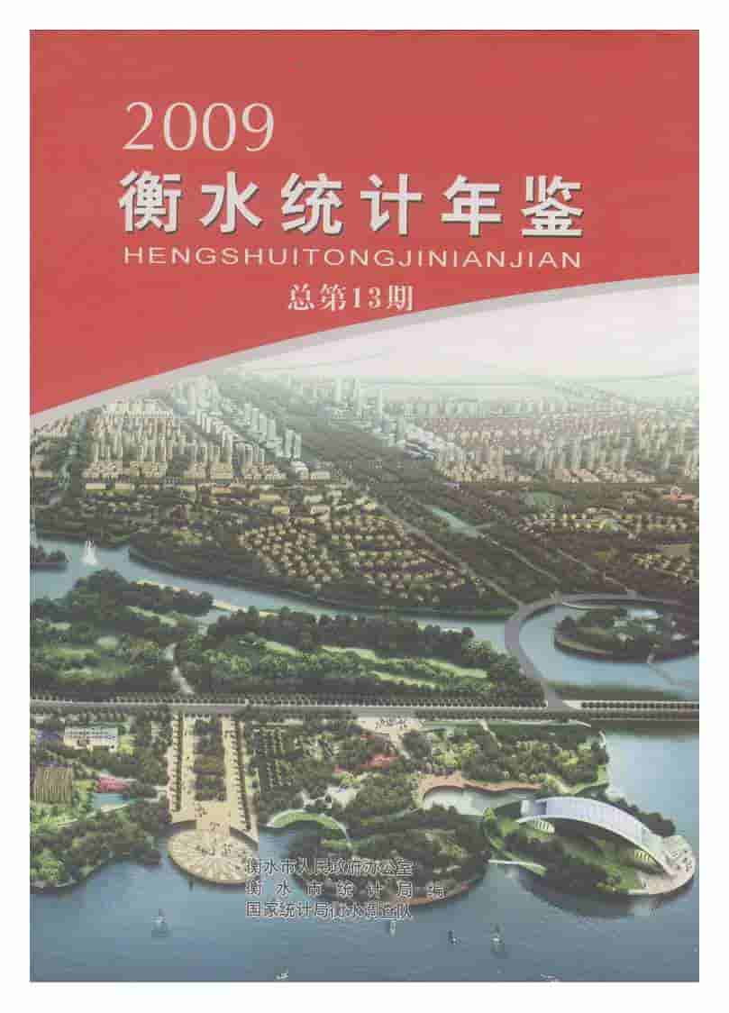 2009年衡水统计年鉴封面
