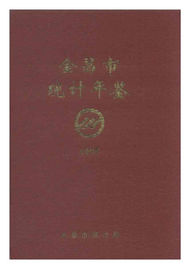 1995年金昌市统计年鉴封面