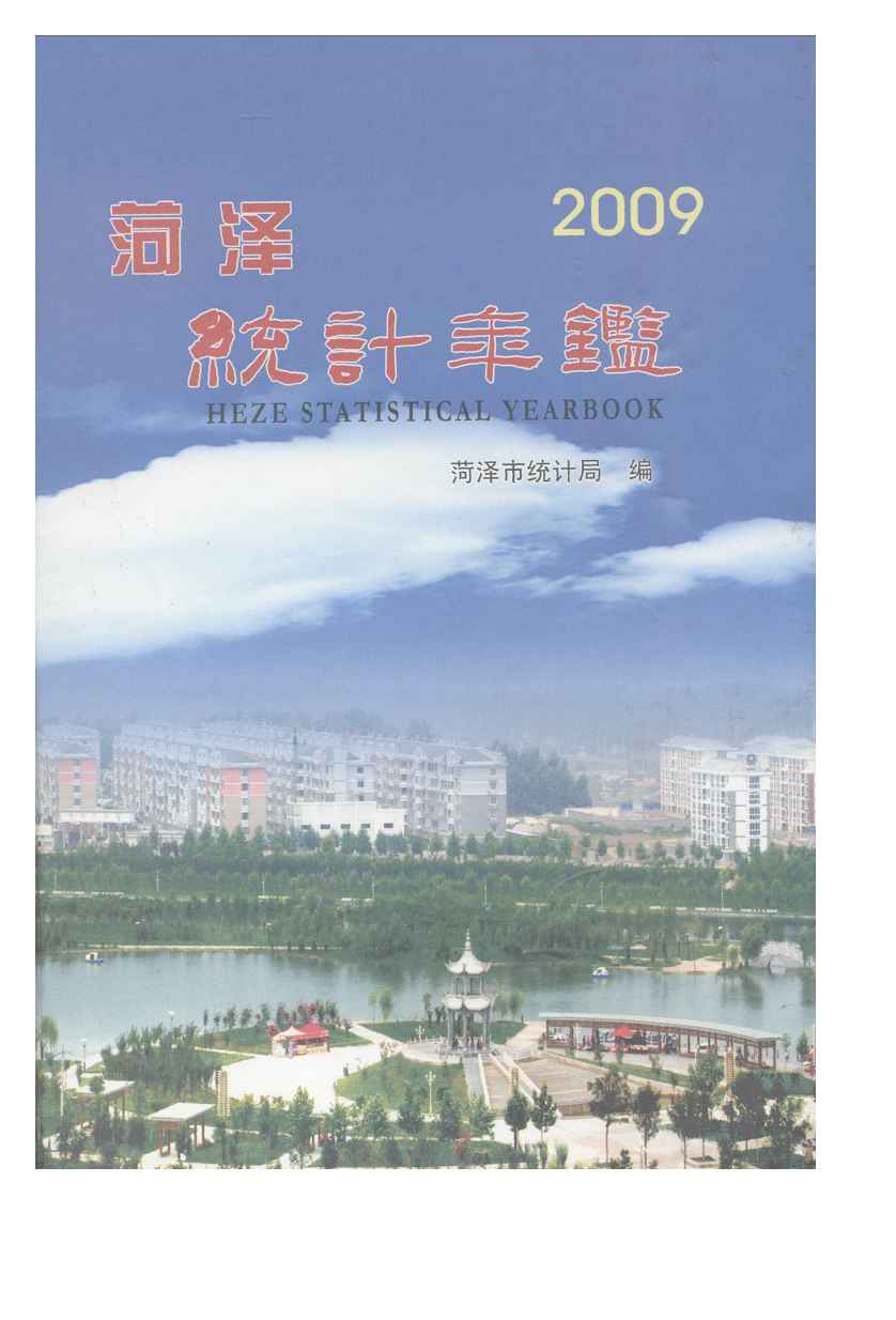 2009年菏泽统计年鉴封面